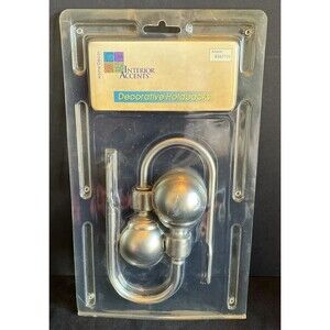 Home Decor Interior Accents Curtain/Drapes Antique Gold Holdbacks - 2 Pack- New